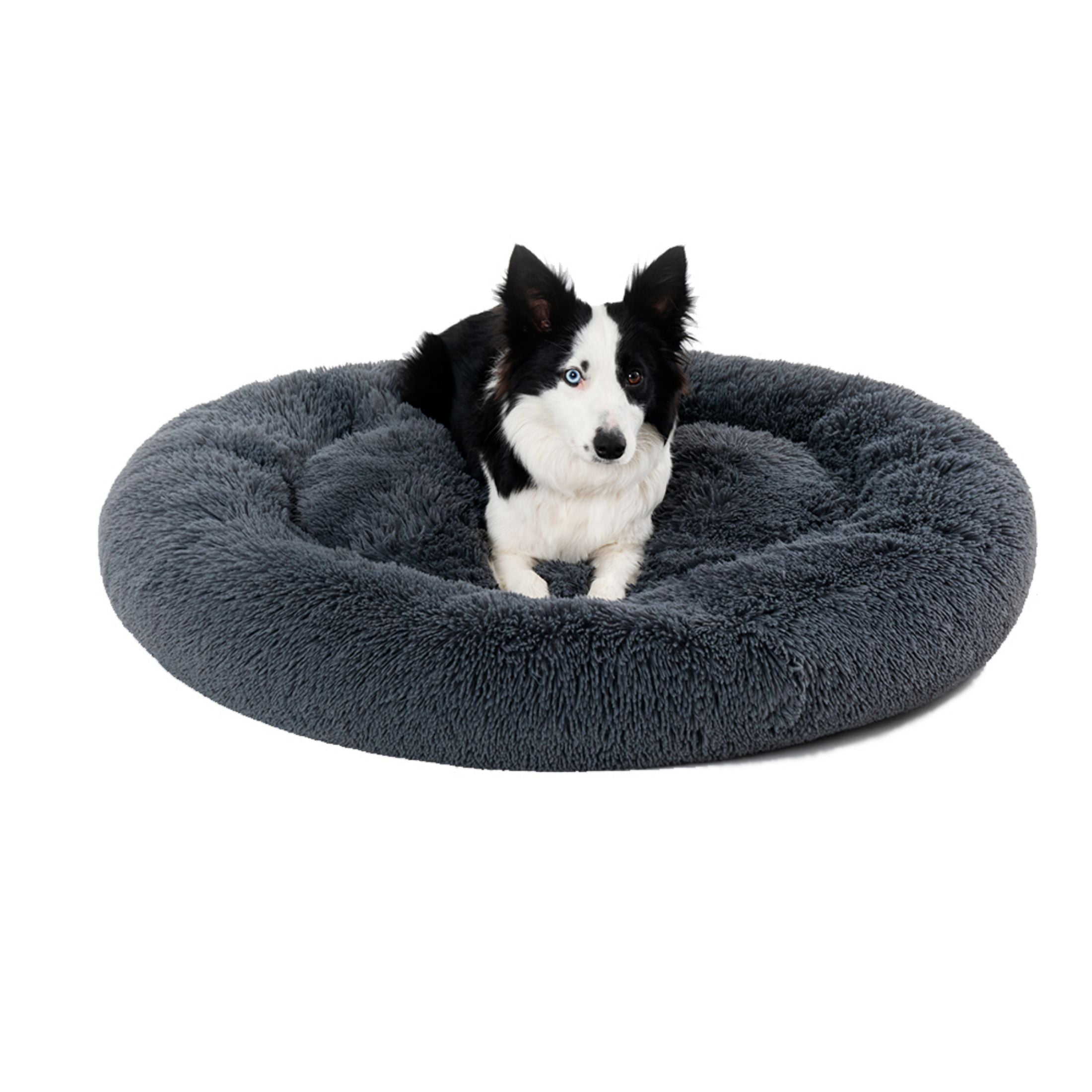 PupHush Calming Den donut bed
