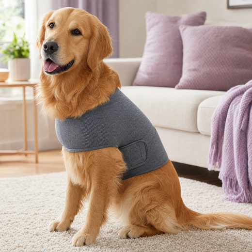 PupHush™ Pressure Wrap — Calming Compression Vest for Anxious Dogs